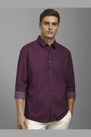 Louis Philippe Men Geometric Printed Opaque Cotton Casual Shirt