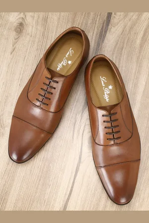 Louis Philippe Men Brown Formal Slip-On Shoes