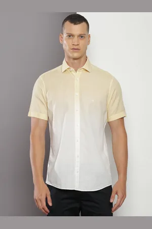 Calvin Klein Regular Fit Ombre Spread Collar Casual Shirt
