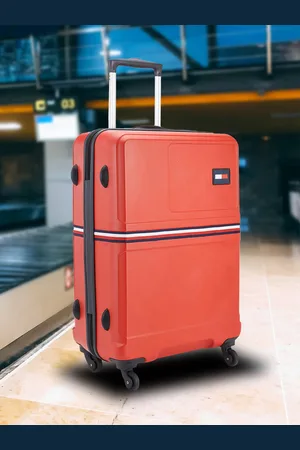 Tommy Hilfiger Solid Hard 4 Wheels 360-Degree Rotation Medium Trolley Bag