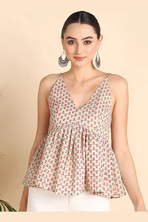 Mast & Harbour Floral Print Pure Cotton Top