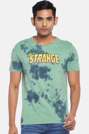 Pantaloons Tie & Dyed Slim Fit Cotton T-shirt