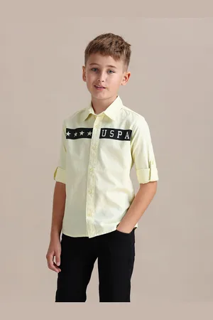 Ralph Lauren Boys Brand Logo Printed Pure Cotton Casual Shirt