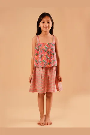 Sangria Printed Pure Cotton Ethnic Dress