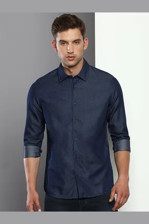 Calvin Klein Slim Fit Chambray Pure Cotton Casual Shirt