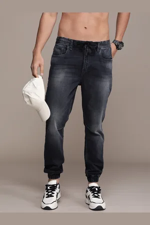 Roadster The Life Co. Men Jogger Heavy Fade Stretchable Mid-Rise Jeans