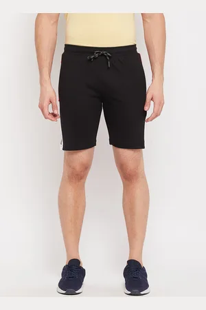 Duke Men Black Solid Sports Shorts