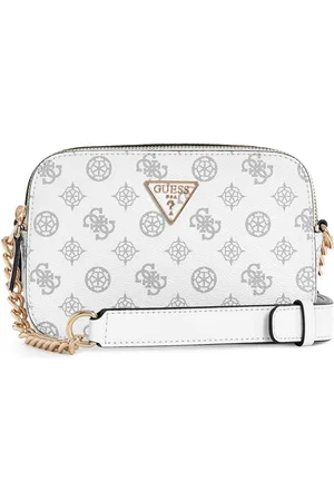 Guess Women Brand Logo Printed Structured Shoulder Bag