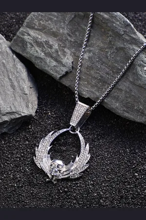 French Accent Men Silver-Plated Devil