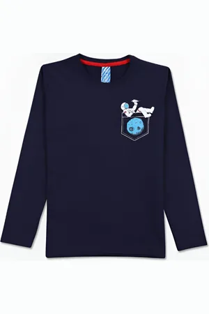 V-Mart Boys Sports Printed T-shirt