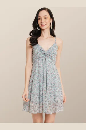 Chemistry Floral Print Georgette Empire Dress