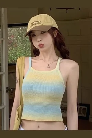 HERE&NOW Women Striped Sleeveless Top