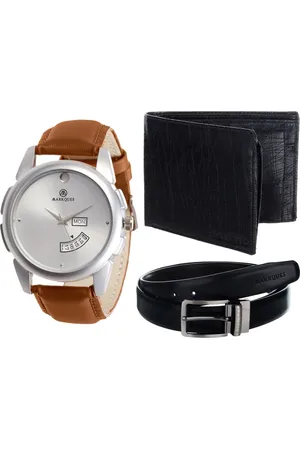 MARKQUES Men Black & Tan Accessory Gift Set STV-770904-BON-4401-NL-01-Multi