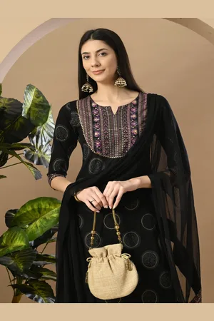 DIVASTRI Women Floral Printed Regular Kurta with Trousers & With Dupatta