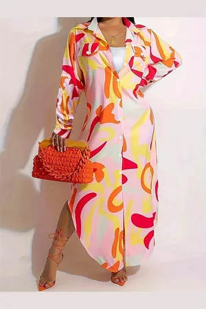 all about you Print Sheath Maxi Dress