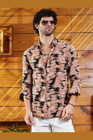Campus Men Comfort Opaque Striped Casual Shirt