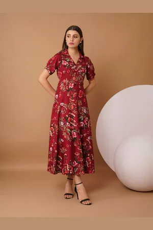 Chemistry Floral Printed Crepe Maxi Dress
