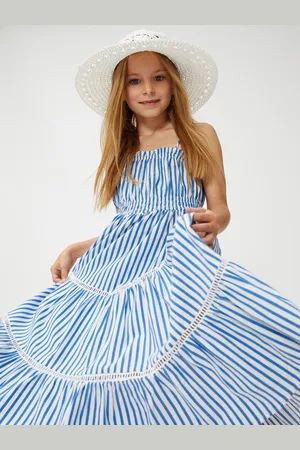 Koton Girls Striped Maxi Dress