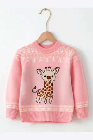 Stylecast Pink Boys Graphic Printed Pullover