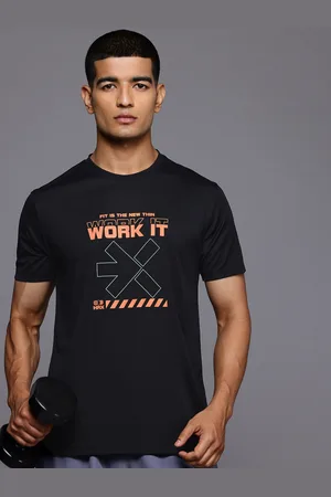 HRX Rapid-Dry Brand Logo Print Training T-shirt