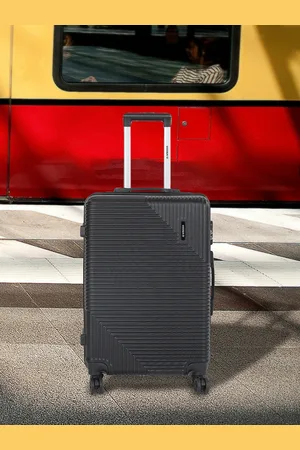 WROGN Textured Hard-Sided HRD Medium Trolley Suitcase 55 L