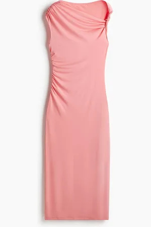 H&M Women Twist-detail one-shoulder dress