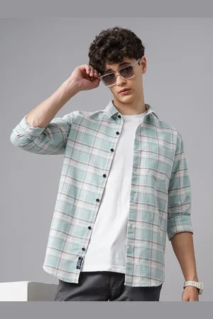 PAUL STREET Men Standard Slim Fit Tartan Checks Opaque Checked Casual Shirt