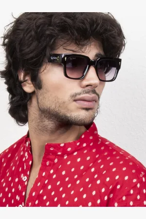 Ted Smith Unisex Square Sunglasses with UV Protected Lens BENJAMIN_C1