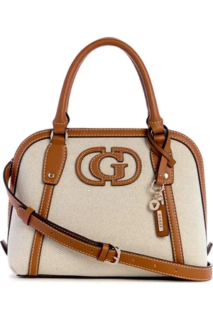 Guess Women Textured Structured Cotton Handheld Bag