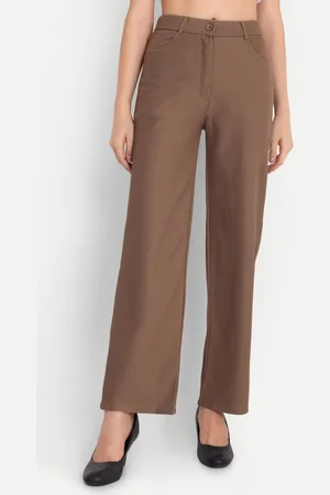 Chemistry Women Relaxed Loose Fit High-Rise Trousers
