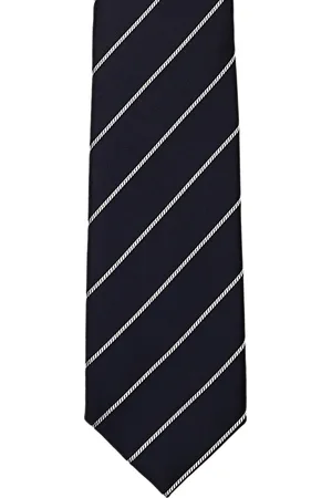 Tossido Navy & White Striped Tie