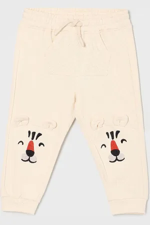 Lifestyle Boys Solid Cotton Regular Fit Mid-Rise Joggers