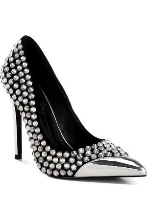 London Rag Leather Slim Heeled Pumps