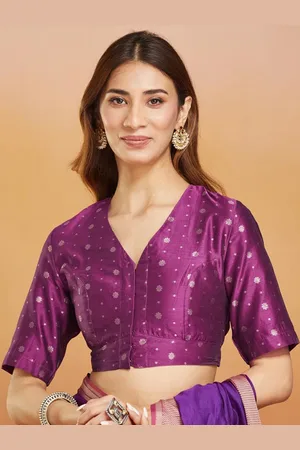 Fabindia Woven Design Saree Blouse