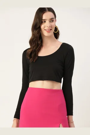 DressBerry Solid Crop Top