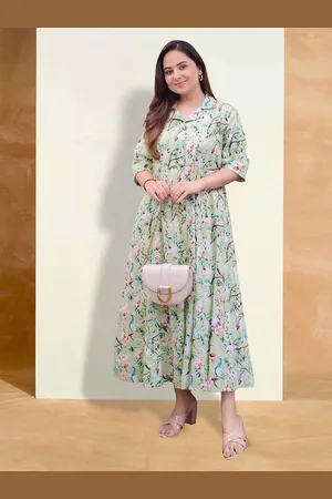 Moda Rapido Floral Print Applique Fit & Flare Dress