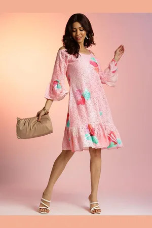 Liva Floral Print Liva A-Line Dress
