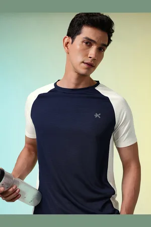 HRX Men Colourblocked Rapid-Dry Sports T-shirt