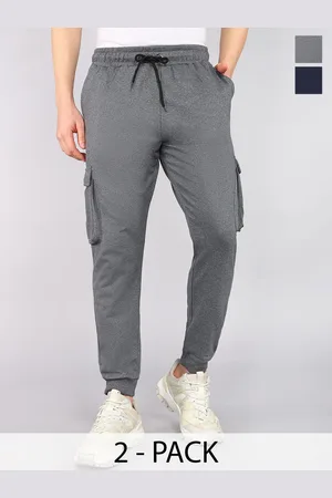 Moda Rapido Men Pack Of 2 Mid Rise Cargo Track Pant