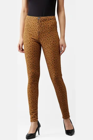 KOTTY Women Multicoloured & Brown Skinny Fit Jeans