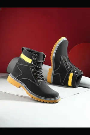WOAKERS Men Colourblocked Leather Regular Boots