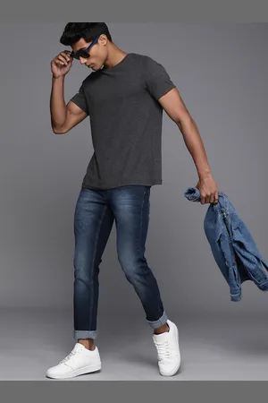 WROGN Men Slim Tapered Fit Heavy Fade Stretchable Jeans