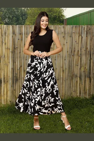 Moda Rapido Floral Print Applique Fit & Flare Dress
