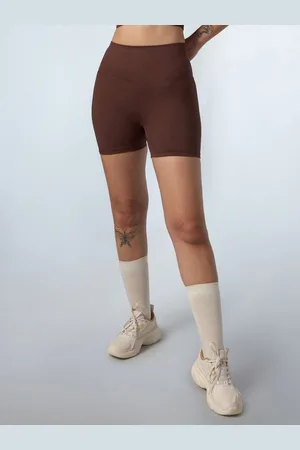 Cult Women Brown Momentum Seamless Shorts