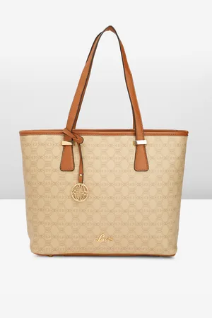 LAVIE Brand Logo Printed Structured Shoulder Bag