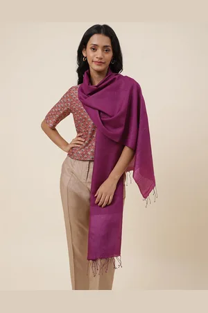 Fabindia Tasselled Border Silk Stole