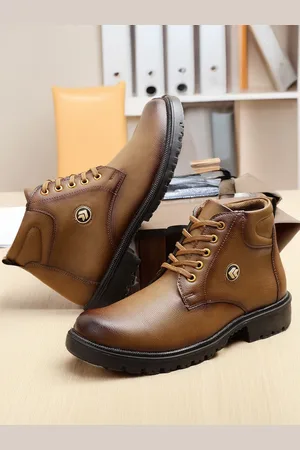 WOAKERS Men Leather Regular Boots