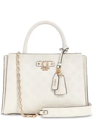 Guess Printed PU Structured Shoulder Bag with Quilted