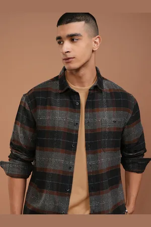 Highlander Men Grindle Yarn Textured Relaxed Shirt