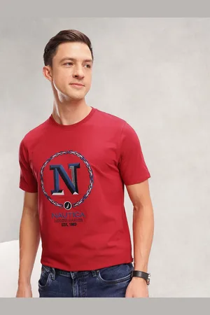 Nautica Brand Logo Embroidered T-shirt